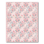 Soft Pink Watercolor Garden Floral Rug