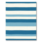 Ocean Wave Stripes Rug