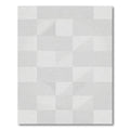Subtle Geometric Gray and White Tiles Rug