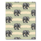 Gray Elephant Savannah Stripe Repeat Rug
