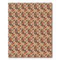 Retro Terracotta Abstract Collage Rug