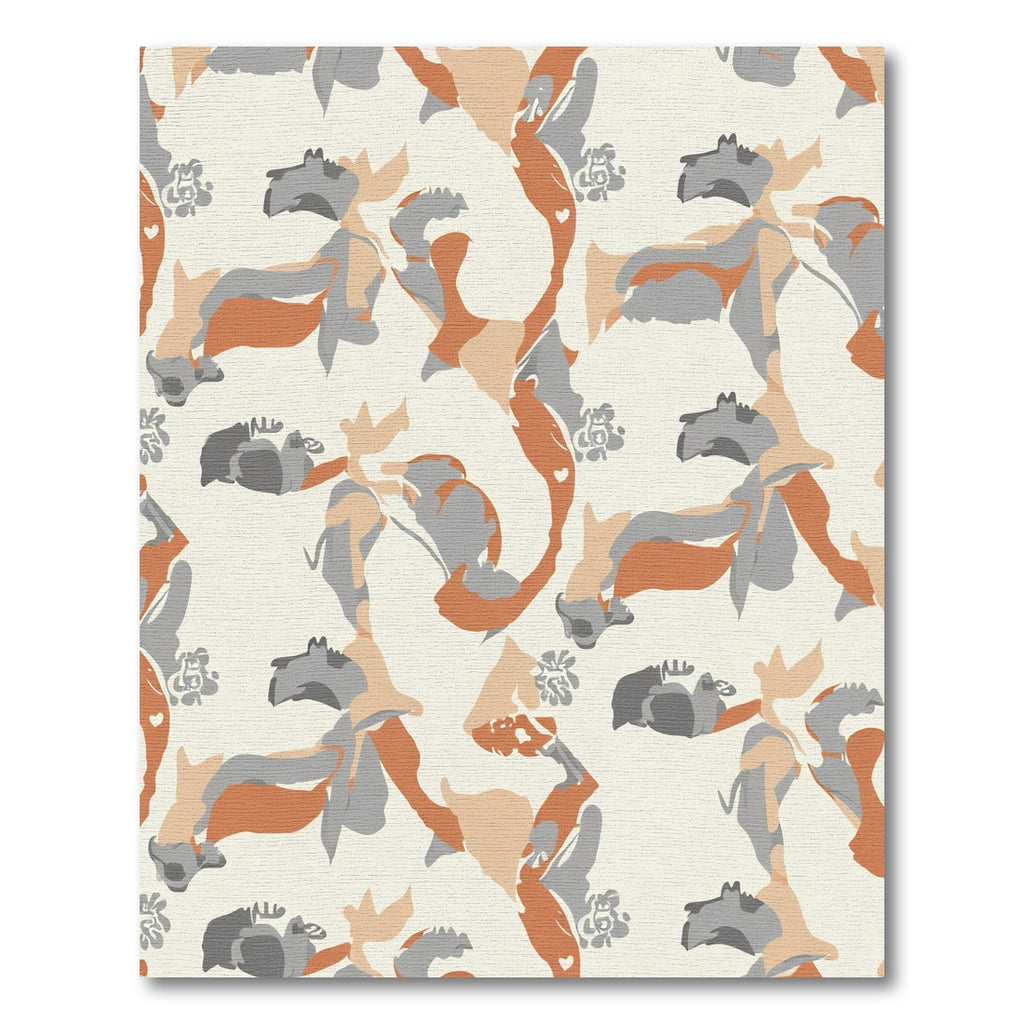 Abstract Earth Tones Camouflage Rug