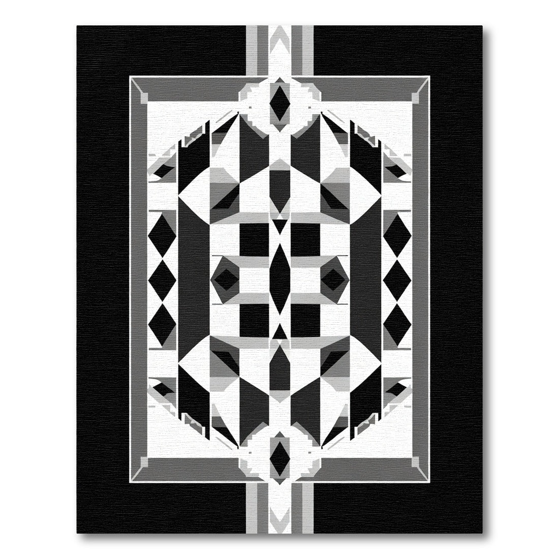 Monochromatic Geometric Square Diamond Rug