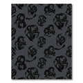 Dark Gray Abstract Swirls Rug