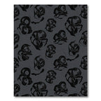 Dark Gray Abstract Swirls Rug