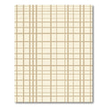 Neutral Taupe Plaid Grid Rug