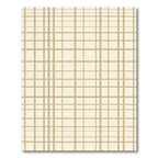 Neutral Taupe Plaid Grid Rug