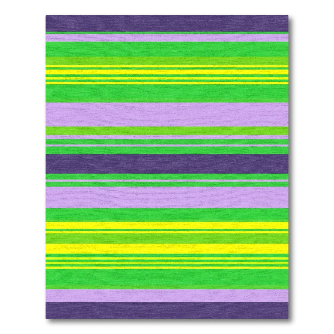 Bold Purple Lime Yellow Stripe Rug