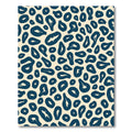 Navy Leopard Spots Rug