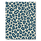 Navy Leopard Spots Rug