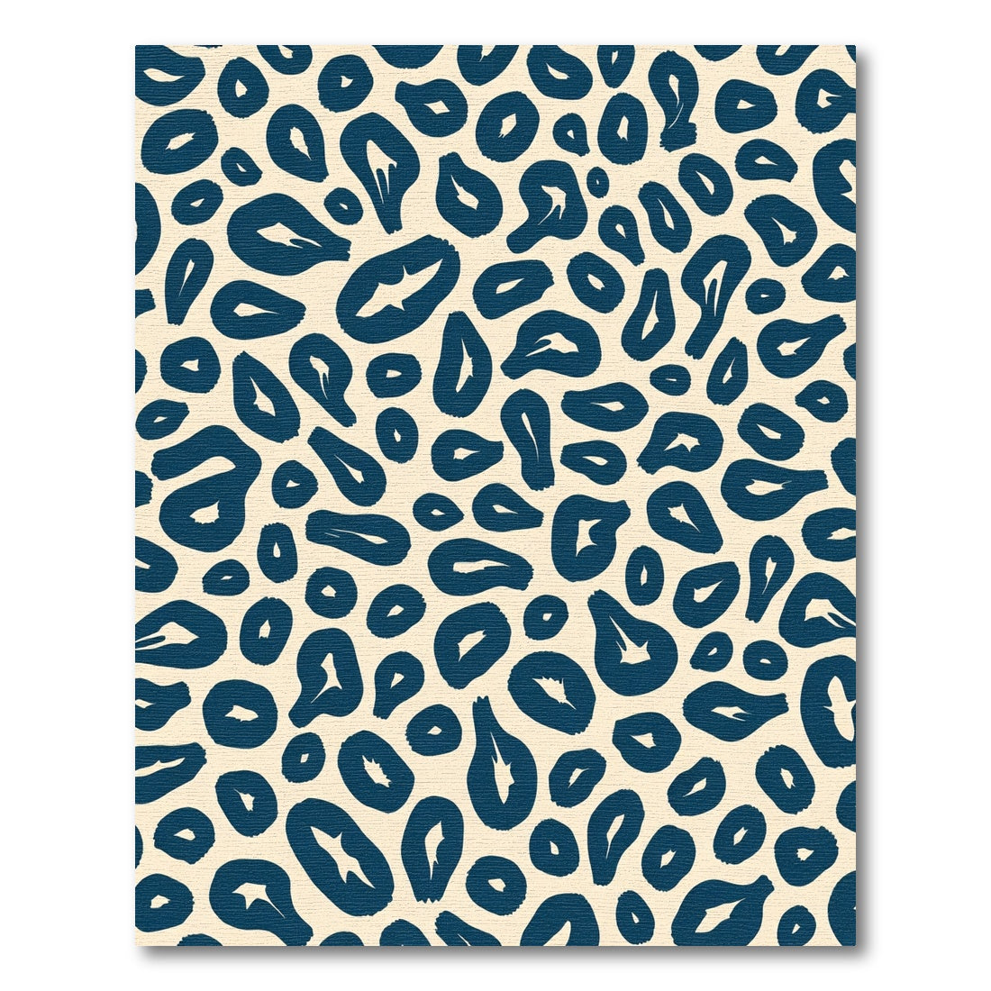 Navy Leopard Spots Rug