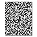 Black White Pebble Scatter Rug