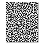 Black White Pebble Scatter Rug