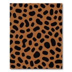 Burnt Orange Spotty Organic Rug