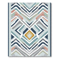 Geometric Diamond Chevron Inlay Rug