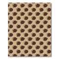Brown Tan Abstract Spiked Hexagon Rug