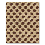 Brown Tan Abstract Spiked Hexagon Rug
