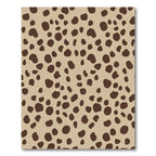 Tan Brown Spotty Organic Rug