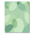 Abstract Organic Shapes Pastel Green Rug
