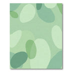 Abstract Organic Shapes Pastel Green Rug