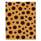 Warm Brown Speckled Circle Rug