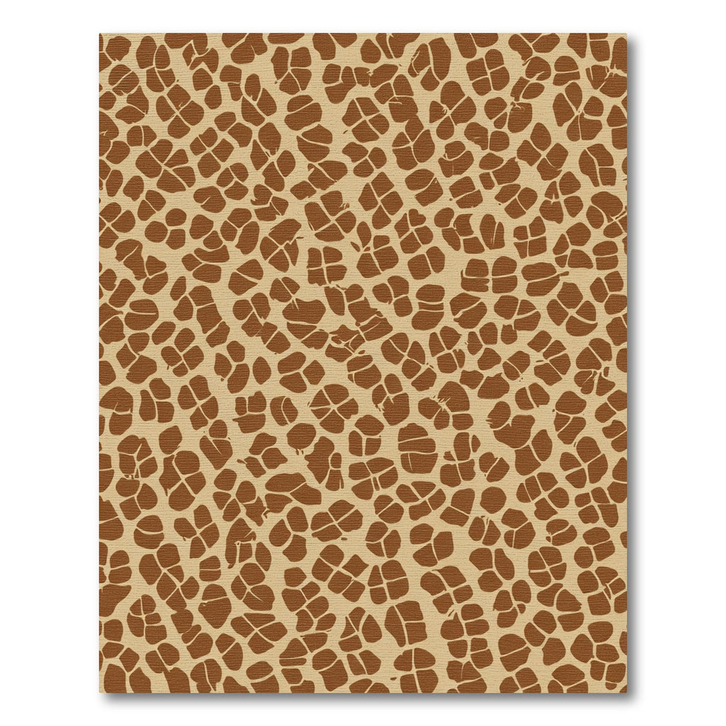Brown Giraffe Spot Texture Rug