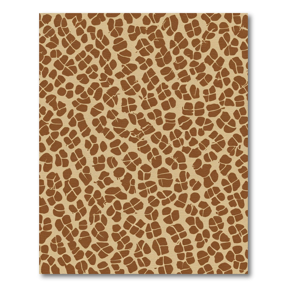 Brown Giraffe Spot Texture Rug
