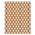 Brown Tan Organic Geometric Shape Rug