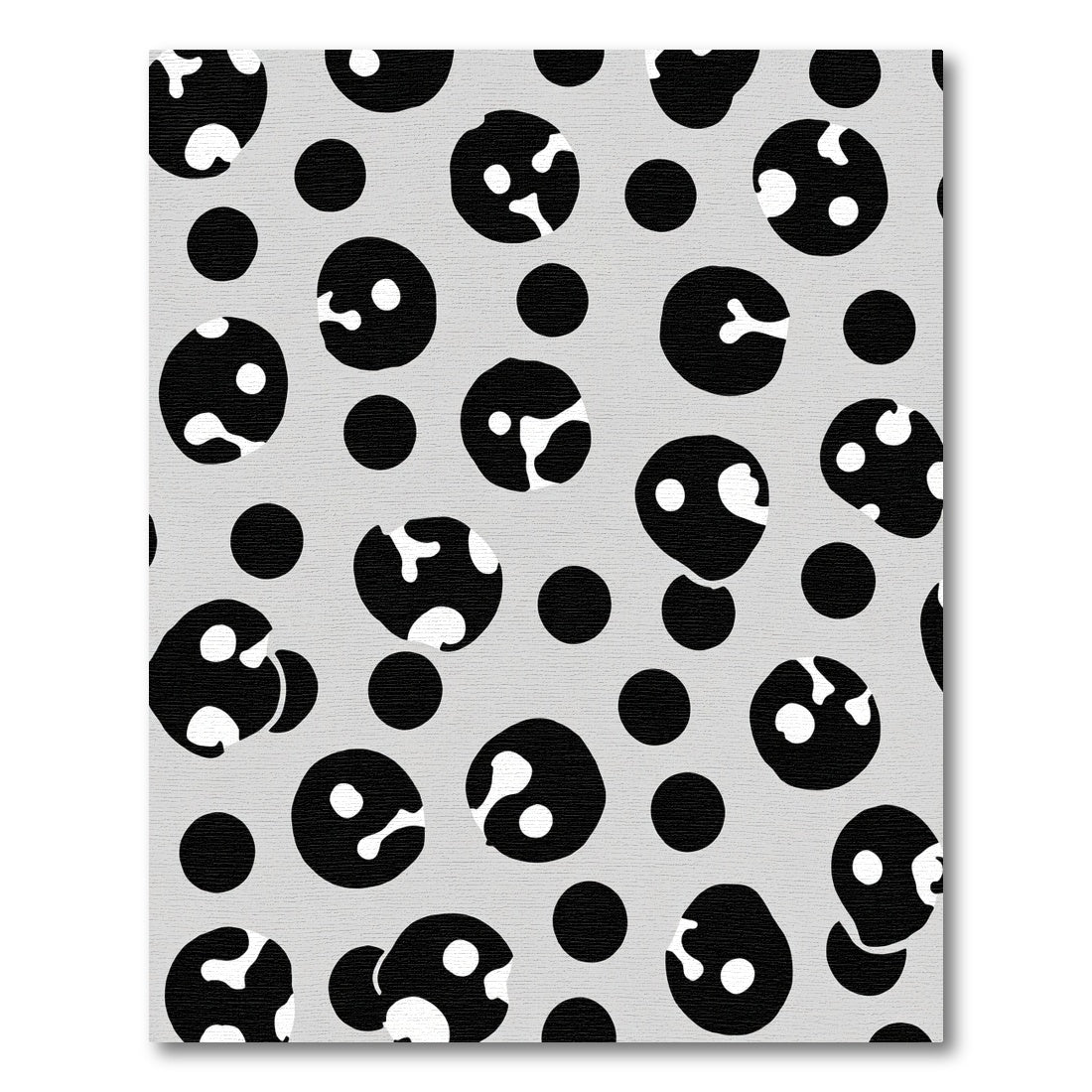 Monochromatic Spot Scatter Collage Rug