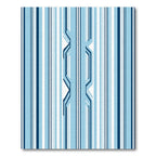 Navy Light Blue Vertical Stripe Weave Rug