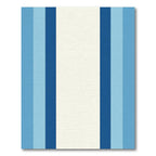 Striped Cream And Blue Tones Rug