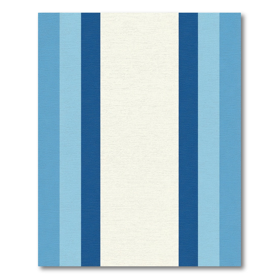 Striped Cream And Blue Tones Rug