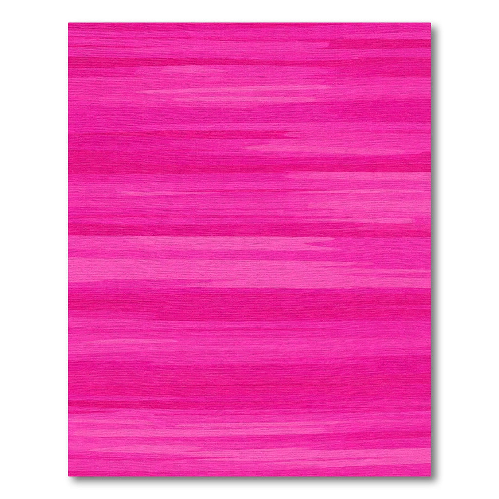Vibrant Fluorescent Pink Horizontal Strokes Rug