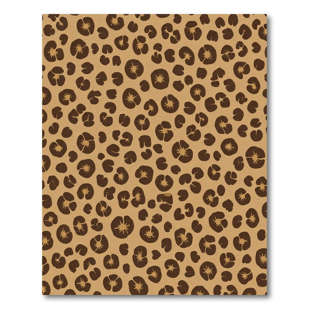 Brown Leopard Spot Abstract Rug