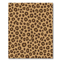Brown Leopard Spot Abstract Rug