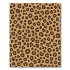 Brown Leopard Spot Abstract Rug