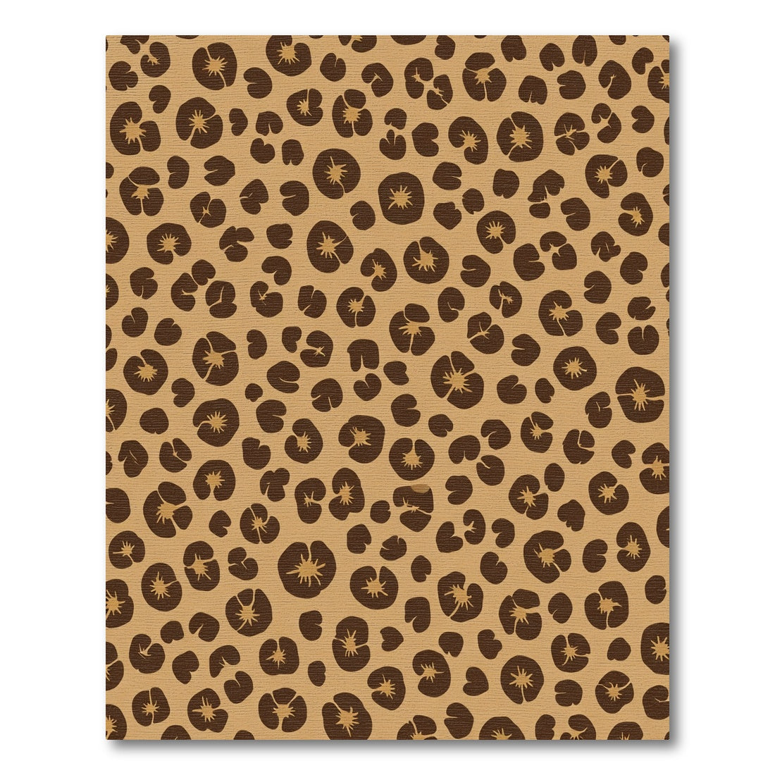 Brown Leopard Spot Abstract Rug