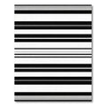 Monochromatic Horizontal Stripe Arrangement Rug