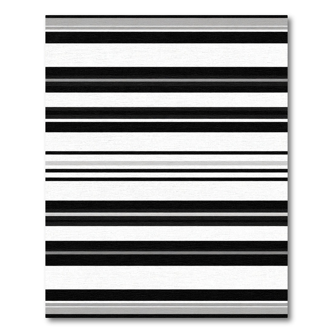 Monochromatic Horizontal Stripe Arrangement Rug