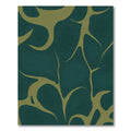 Deep Teal Organic Flow Rug