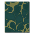 Deep Teal Organic Flow Rug