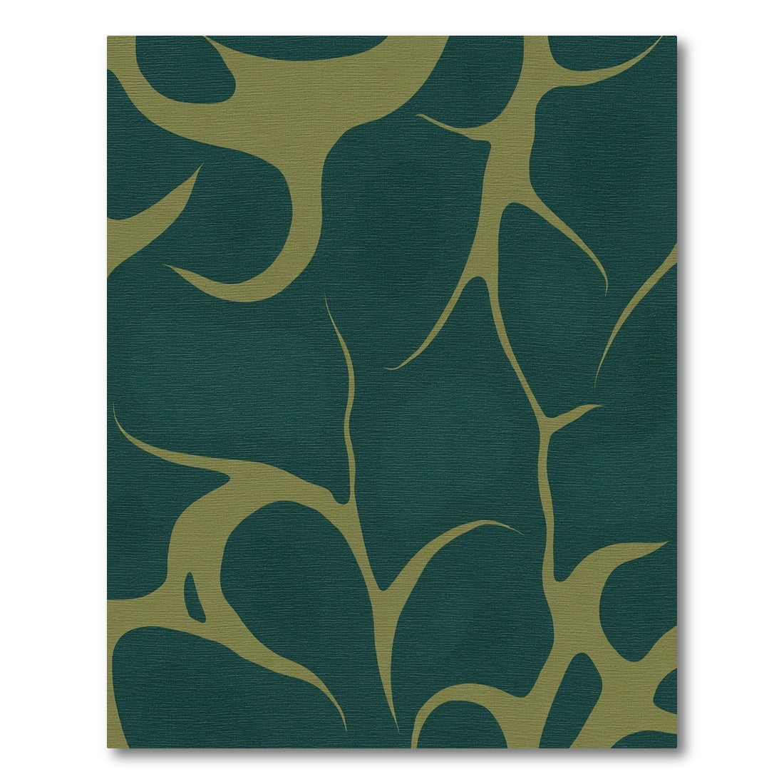 Deep Teal Organic Flow Rug
