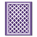 Purple Diamond Lattice Geometric Rug