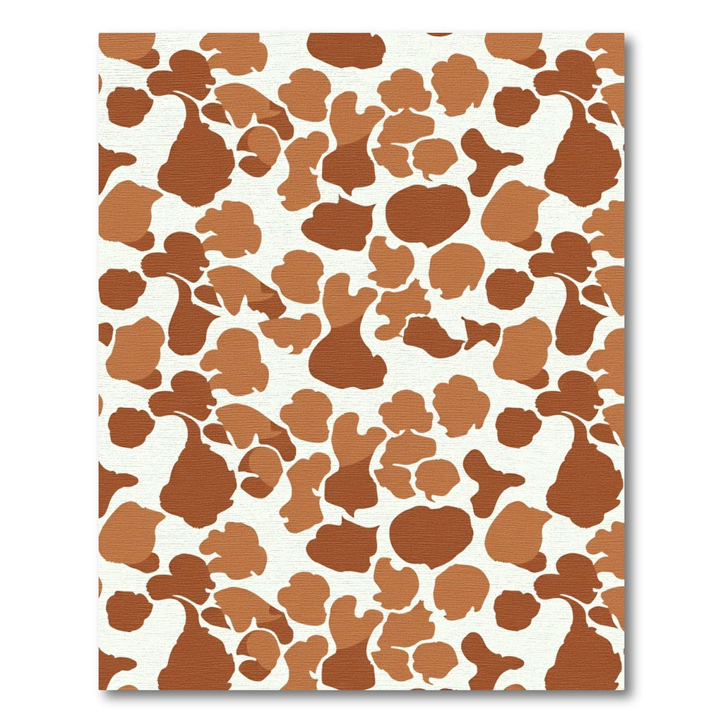 Brown Caramel Abstract Spots Rug