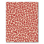 Cream Red Giraffe Spots Variation Rug