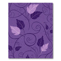 Deep Purple Vine Leaf Swirl Rug