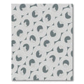 Subtle Gray Circles Interlocking Abstract Rug