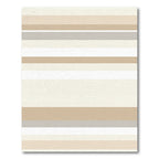 Earthy Tones Horizontal Stripe Canvas Rug