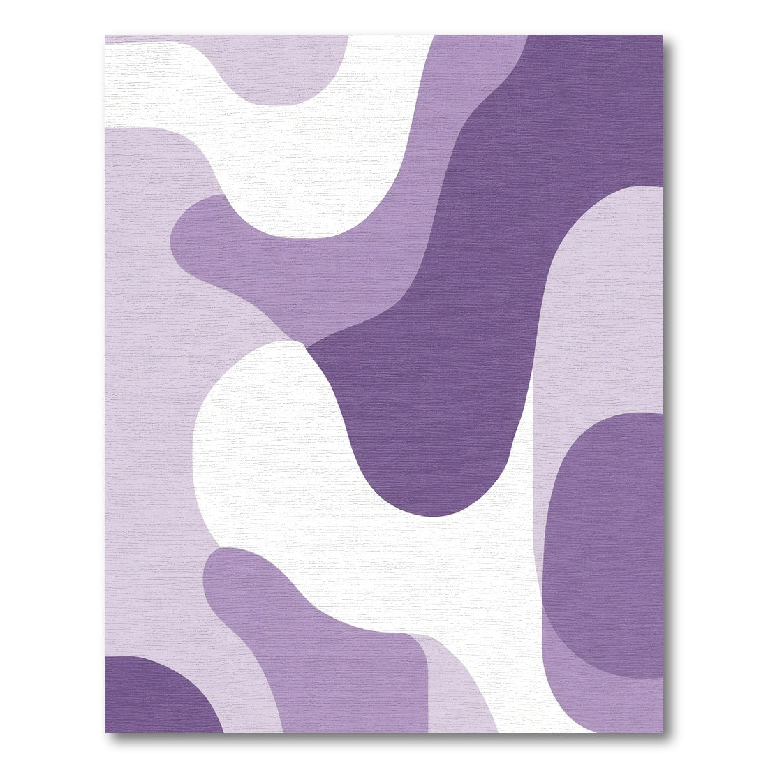 Amethyst Abstract Flowing Shapes Rug