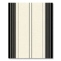 Modern Black and Ivory Stripe Rug